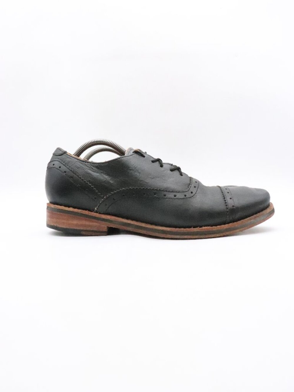 Bed Stu Men's Size 11 Black Leather Lace-Up Cap Toe Oxford Dress Shoes